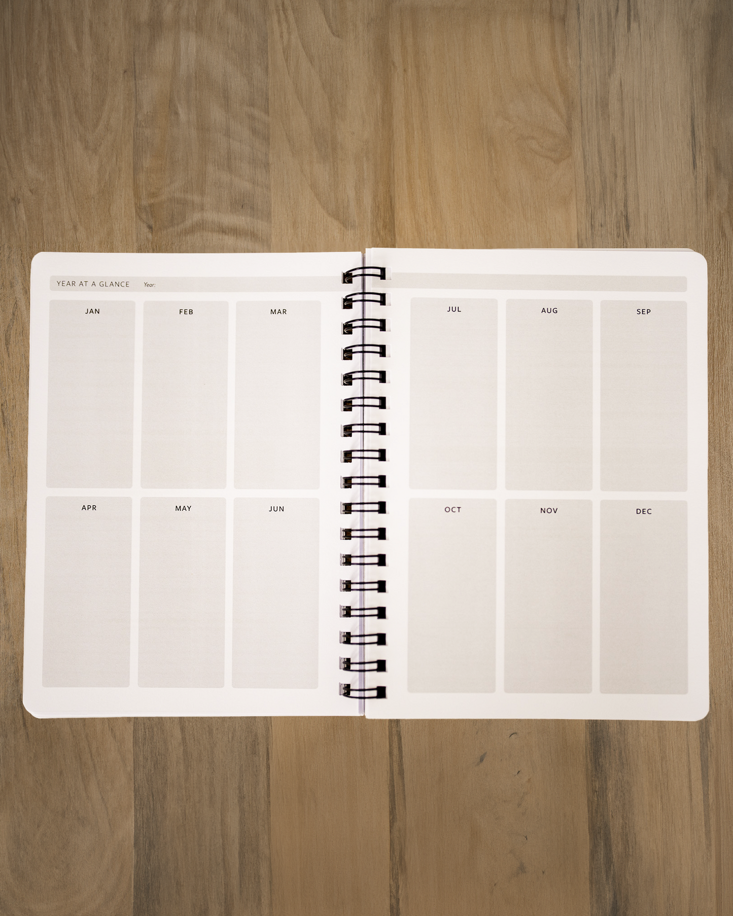 12-month Undated Planner