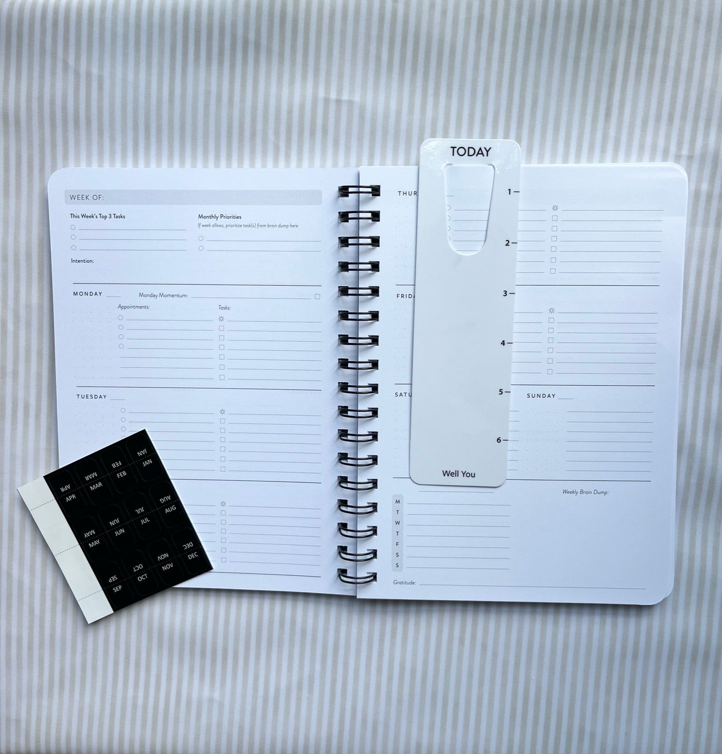 Planner, Bookmark & Monthly Sticker Tabs Bundle